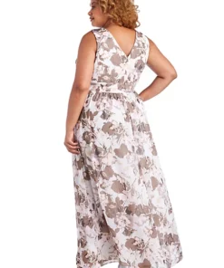 R & M Richards 1Pc Rhinestone Detail Wrap Fress With Overskirt -R & M Richards Shop Belk 10