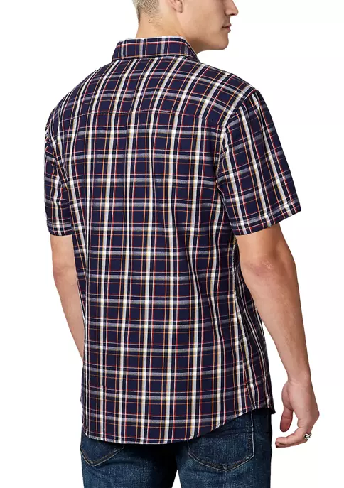 BUFFALO DAVID BITTON® Men's Short Sleeve Sobre Plaid Shirt 4 BUFFALO DAVID BITTON® Men's Short Sleeve Sobre Plaid Shirt - Image 2