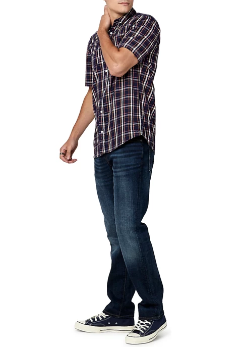 BUFFALO DAVID BITTON® Men's Short Sleeve Sobre Plaid Shirt 5 BUFFALO DAVID BITTON® Men's Short Sleeve Sobre Plaid Shirt - Image 3