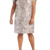 R & M Richards Plus Size One-Piece Contrast Sequin Dress -R & M Richards Shop Belk 123