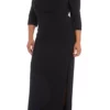 R & M Richards Plus Size Cold Shoulder Party Dress