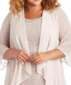R & M Richards Plus Size 2-Piece Flyaway Jacket A-Line Dress Set -R & M Richards Shop Belk 18
