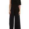 R & M Richards 1 Piece One Shoulder Drape Panel Jumpsuit with Straps -R & M Richards Shop Belk 249
