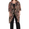R & M Richards 3Pc Puff Print Power Mesh And Ity Duster Pant Set -R & M Richards Shop Belk 26