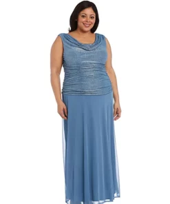 R & M Richards Plus Size Ruched Side Panel Dress -R & M Richards Shop Belk 269
