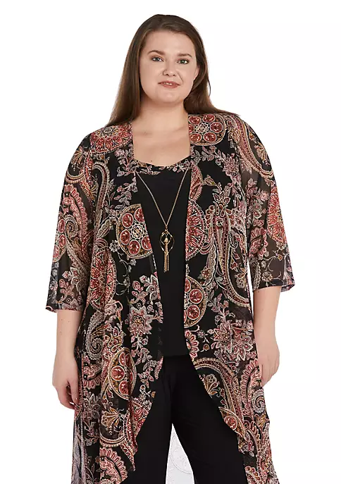 R & M Richards Women's Long Crinkle Pleated Sleeveless Dress 4 R & M Richards Women's Long Crinkle Pleated Sleeveless Dress - Image 2