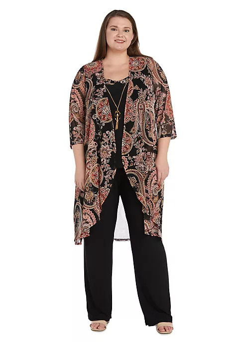 R & M Richards Women's Long Crinkle Pleated Sleeveless Dress 6 R & M Richards Women's Long Crinkle Pleated Sleeveless Dress - Image 4