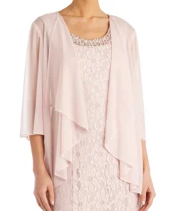 R & M Richards Women's Flyaway Sheer Jacket Dress -R & M Richards Shop Belk 331