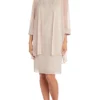 R & M Richards 2Pc Fly Away 3 4 Sleeve Jacket Dress W Jewel Neckline