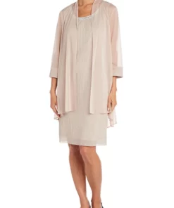 R & M Richards 2Pc Fly Away 3 4 Sleeve Jacket Dress W Jewel Neckline -R & M Richards Shop Belk 344