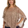 R & M Richards 1 Piece Mock Lace Poncho Over Ity Tank Top -R & M Richards Shop Belk 348