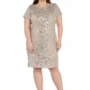 R & M Richards 1Pc Contrast Emb Sequin S S Dress 2 R & M Richards 1Pc Contrast Emb Sequin S S Dress -R & M Richards Shop Belk 355