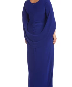 R & M Richards 1Pc Short Off Shoulder Embriodered Sheath Dress With Ruffle Sleeves -R & M Richards Shop Belk 36