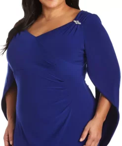 R & M Richards Plus Size One-Piece Drape Back Sweetheart Pinch Front Dress -R & M Richards Shop Belk 37