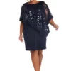 R & M Richards 2Pc Fly Away 3 4 Sleeve Jacket Dress W Jewel Neckline