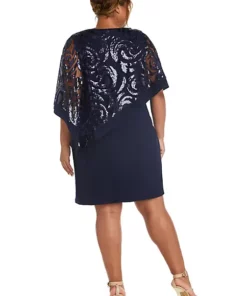 R & M Richards 2Pc Fly Away 3 4 Sleeve Jacket Dress W Jewel Neckline -R & M Richards Shop Belk 372