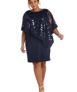 R & M Richards 2Pc Fly Away 3 4 Sleeve Jacket Dress W Jewel Neckline -R & M Richards Shop Belk 373