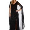 R & M Richards 1Pc Long Mjc And Lace Duster Capelet Pinch Front Dress -R & M Richards Shop Belk 402