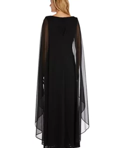 R & M Richards 1Pc Long Mjc And Lace Duster Capelet Pinch Front Dress -R & M Richards Shop Belk 404