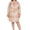 R & M Richards 1Pc Print Lurex Chiffon Cape Dress With Rhinestone Neck Detail -R & M Richards Shop Belk 420