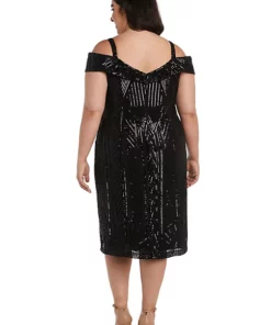 R & M Richards Petite Long Print Chiffon Halter Dress