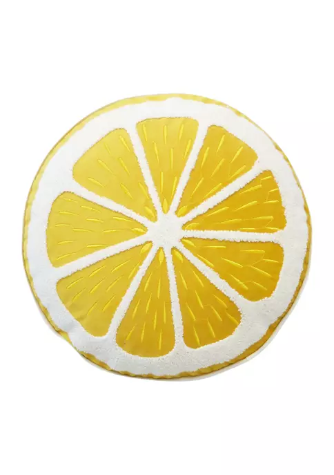 Arlee Home Fashions Inc.™ Round Lemon Slice Pillow 4 Arlee Home Fashions Inc.™ Round Lemon Slice Pillow - Image 2