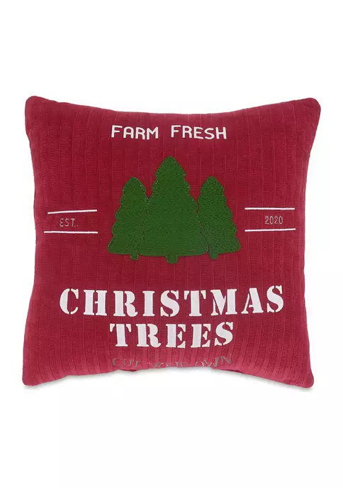 Arlee Home Fashions Inc.™ Christmas Trees Decorative Throw Pillow 4 Arlee Home Fashions Inc.™ Christmas Trees Decorative Throw Pillow - Image 2