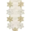 Arlee Home Fashions Inc.™ Silver & Gold Snowflake Table Runner -R & M Richards Shop Belk 582
