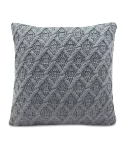 Arlee Home Fashions Inc.™ Austin Cable Knit Charcoal Decorative Pillow
