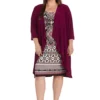 R & M Richards 2Pc Puff Print Ity Jacket Dress -R & M Richards Shop Belk 68