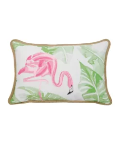 Arlee Home Fashions Inc.™ Flamingo Leaf Decorative Pillow