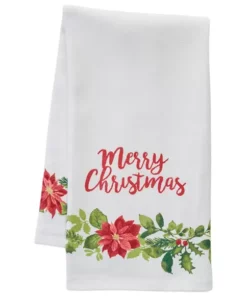Arlee Home Fashions Inc.™ Country Poinsettia Kitchen Towel