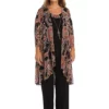 R & M Richards 3Pc Puff Print Power Mesh And Ity Duster Pant Set -R & M Richards Shop Belk 72
