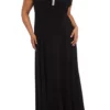 R & M Richards Plus Size Cold Shoulder Long Dress -R & M Richards Shop Belk 75