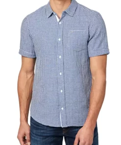 BUFFALO DAVID BITTON® Short Sleeve Gingham Saint Woven Shirt