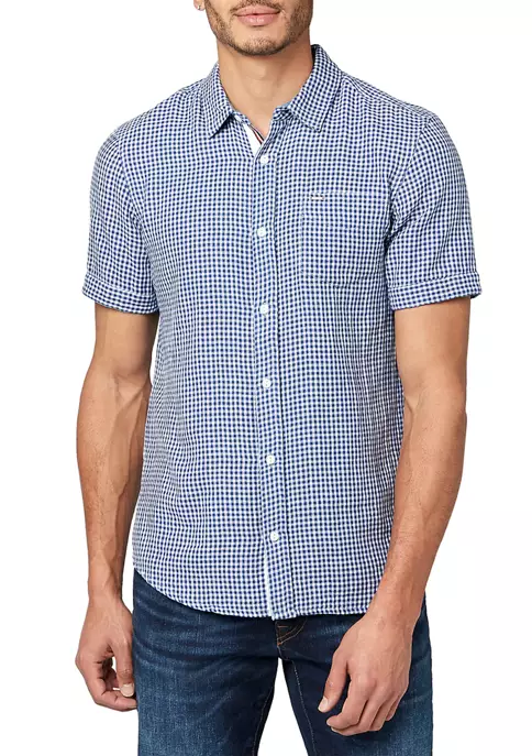 BUFFALO DAVID BITTON® Short Sleeve Gingham Saint Woven Shirt 7 BUFFALO DAVID BITTON® Short Sleeve Gingham Saint Woven Shirt - Image 5