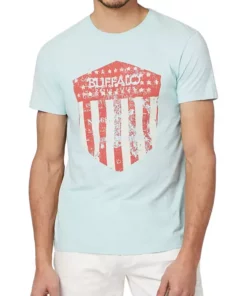 BUFFALO DAVID BITTON® Tocan Buffalo Flag Shield Graphic T-Shirt