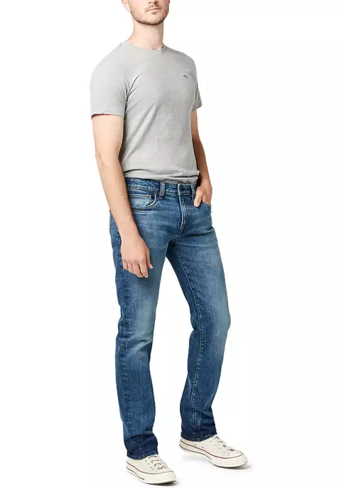 BUFFALO DAVID BITTON® Straight Six Veined and Contrasted Denim Jeans 6 BUFFALO DAVID BITTON® Straight Six Veined and Contrasted Denim Jeans - Image 4