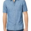 BUFFALO DAVID BITTON® Men's Chambray Simo Shirt 2 BUFFALO DAVID BITTON® Men's Chambray Simo Shirt -R & M Richards Shop Belk 841