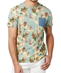 BUFFALO DAVID BITTON® Juniors' Floral Contrast Toprine T-Shirt