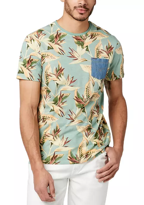 BUFFALO DAVID BITTON® Juniors' Floral Contrast Toprine T-Shirt 7 BUFFALO DAVID BITTON® Juniors' Floral Contrast Toprine T-Shirt - Image 5
