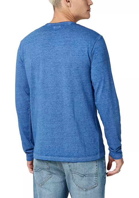 BUFFALO DAVID BITTON® Men's Burnout Jersey Kaduk Henley Shirt 4 BUFFALO DAVID BITTON® Men's Burnout Jersey Kaduk Henley Shirt - Image 2